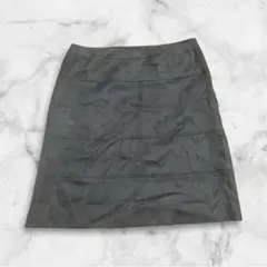 【自由区】タグ付✨️スカート グレー ポリエステル 膝丈 44（3L~4L）のサムネイル