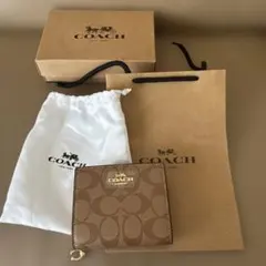 COACH 二つ折り財布 モノグラム