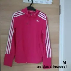 adidas climacool フード付き　ピンク