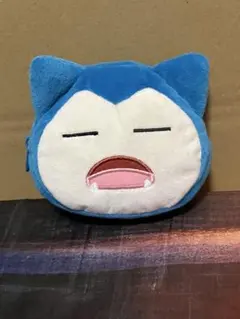 【微汚れあり】カビゴン 顔型ミニポーチ