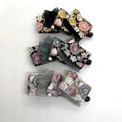 インド刺繍リボン　バナナクリップ　❁︎パーツ変更可❁︎