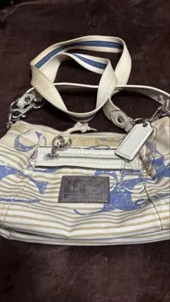 COACH ストライプ ショルダーバッグ