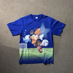 ミズノ✕ディズニー サッカーユニフォームポロシャツ グリーンSサイズ