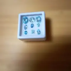 青色天然石 ルース 9個セット