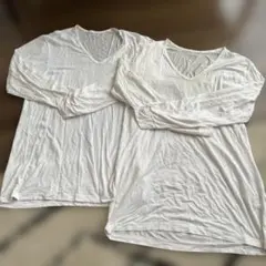 UNIQLO HEATTECH ロングスリーブTシャツ Sホワイト