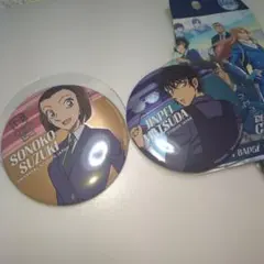 ユニバ　コナン2026 ランダム缶バッチ　園子＆松田