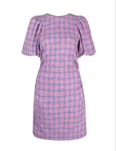 ガニー チェックミニドレス