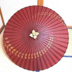 蛇の目傘　和傘　番傘　赤 紅色 朱色