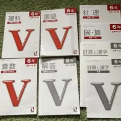 日能研 6年 2025年 ステージV テキスト 合格 完成教室 栄冠への道