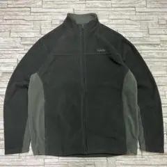 Cabela’s フリースジャケット グレー ワンポイント刺繍 USA古着