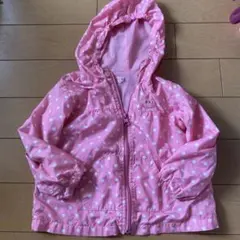 ホットビスケッツ　ウィンドブレーカー　ミキハウス　うさこ　水玉ジャケット90cm