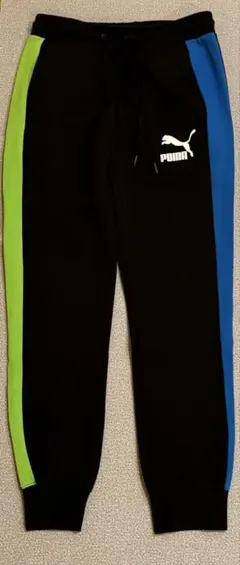 PUMA ジャージパンツ 黒/緑/青