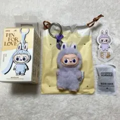 PIN FOR LOVE ラブブ ミニラブブ イニシャルラブブ【E】パープル