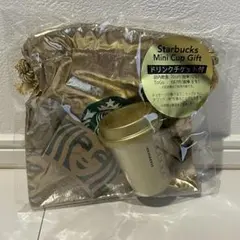 スタバ ミニカップギフト シャンパンゴールド ホリデー2025 スターバックス