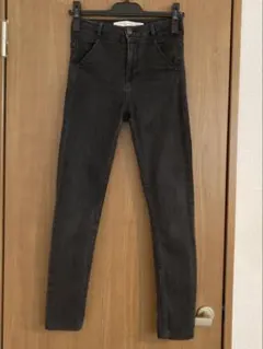 レディース ZARA PREMIUM WASH ブラックデニム EUR36