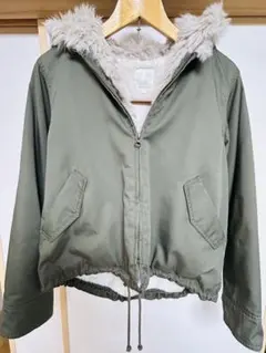 earth music&ecologyモッズコート M カーキ 裏ボア