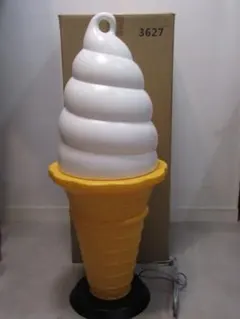 【新品・未使用】業務用 ソフトクリームあんどん 90cm｜店舗ディスプレイ ソフトクリーム型あんどん レンタル ｜ イベント用品のお届けレンタル