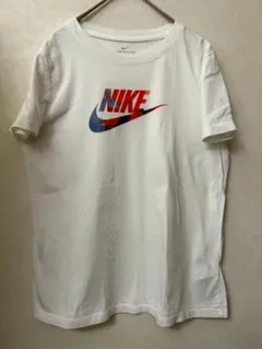 #4481 NIKE ロゴTシャツ ホワイト 半袖 L