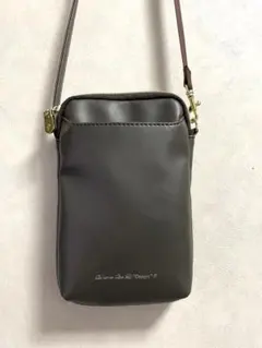 ダークグレー スマホショルダーバッグ