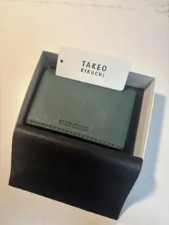 TAKEO KIKUCHI 명함 넣어 테네로 그린