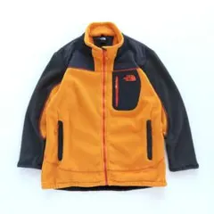 ノースフェイス ポーラテック フリースジャケット オレンジ チャコール 【Ｍ】