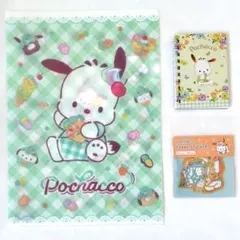 Sanrio　ポチャッコ　３点セット　サンリオ　まとめ売り　シール　ファイル