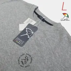 新品 アーノルドパーマー ワンポイント トレーナー ゴルフ グレー 裏起毛 L