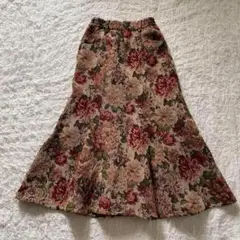 美品　完売品　ソマリ somari ゴブラン織りマーメイドロングスカート 花柄