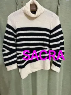 SACRA ボーダー 変形 ニットのサムネイル
