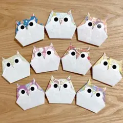 26】折り紙 ふくろう20個 敬老の日 お祝い - メルカリ