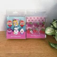 【新品】ディズニーリゾート 不思議の国のアリス イチゴ クリップ 2箱セット