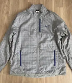美品✨ 10s NIKE グラフチェック ナイロンジャケット XLサイズ　グレー