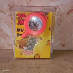 トム&ジェリー☆リールキーチェーン/キーホルダー/オレンジ