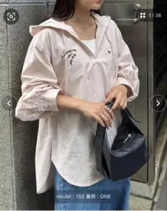 CIAOPANIC ＴＹＰＹ　フード付きオーバーサイズシャツ ピンク