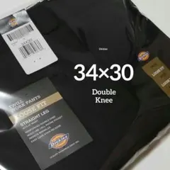 34×30【新品・未使用】ディッキーズ　ダブルニー　85283　BLACK