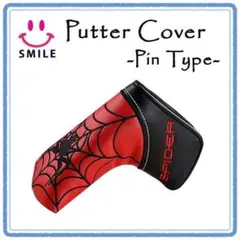 ♪新品♪ ゴルフ パターカバー ピン型 マグネット スパイダー 蜘蛛 ヒーロー