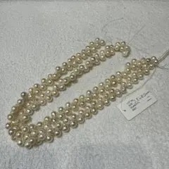 あこや真珠のクレオパトラルース2連、真珠7.5〜8.0mm【越物】