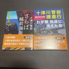 西村京太郎 さらば越前海岸 & 十津川警部捜査行 2冊セット