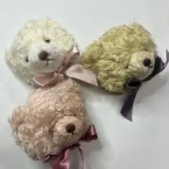 【未使用】ピンクハウス 立体くまちゃんぬいぐるみコサージュ3個set