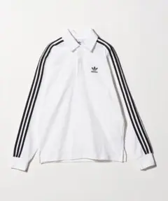 adidas 長袖ポロシャツ ホワイト