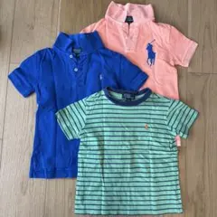 ラルフローレン　キッズ半袖ポロシャツ　ボーダーTシャツ3点セット 100センチ