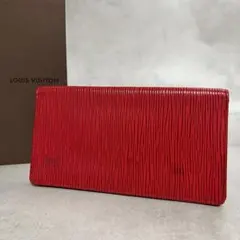 Louis Vuitton エピ レッド レザー 長財布 A453