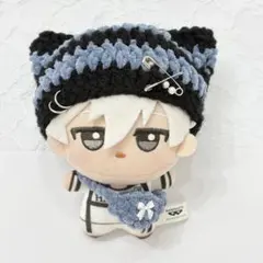 ちびぐるみボーダー猫耳ニット帽 ショルダーバッグセット