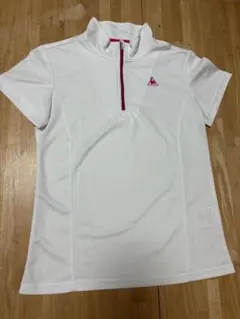 【極美品】ルコック スポルティフ ハーフジップ 半袖シャツ レディースO（LL）