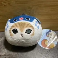 新品 mofusand モフサンド 海の生き物にゃんおかおマスコット フグ ふぐ