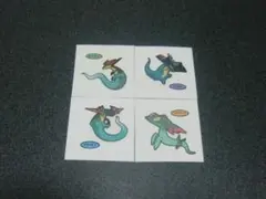 ドロンチ、ドラパルト、ドラメシヤ　４枚セット　ポケモン　デコキャラシール第一パン