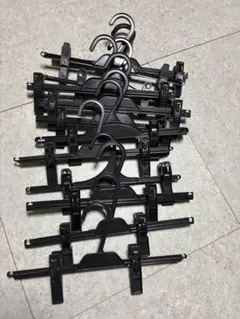 黒のボトム（スカートパンツ）ハンガー 12本セット