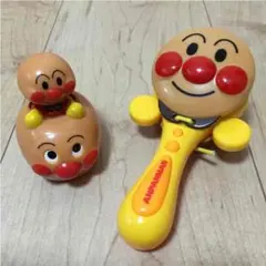 アンパンマン　カスタネット　ミニカー　プルバックカー　２個セット