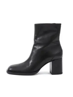 ブラックレザーブーティ 38　本革