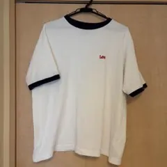 Lee リンガーTシャツ ホワイト×ネイビー Sサイズのサムネイル